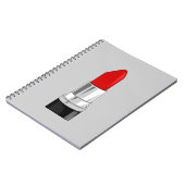 13479 RED LIPSTICK MAKEUP BEAUTY MODE STYLE SAL NOTITIEBOEK (Linkerzijde)