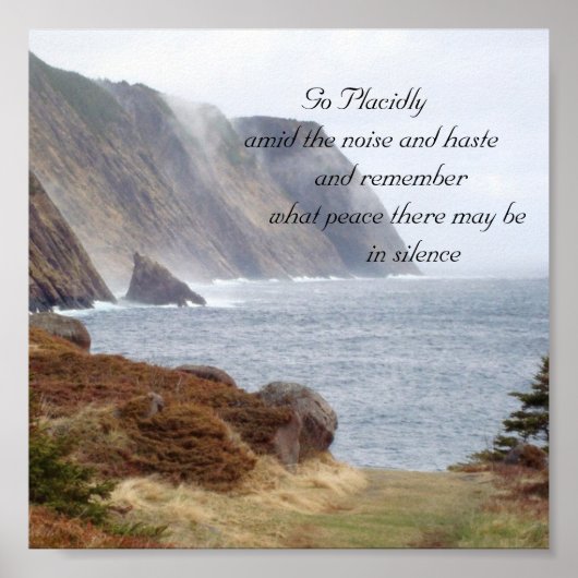 134, ga snel tussen het lawaai en haast.. poster (Voorkant)