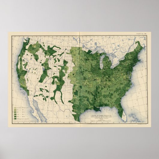 134 Waarde boerderij producten 1900 Poster (Voorkant)