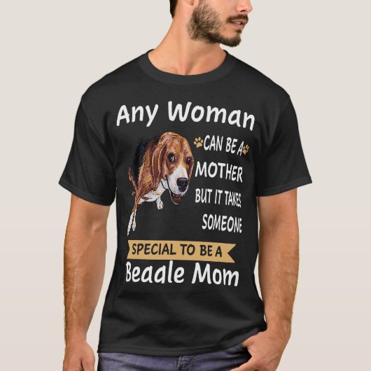 135 speciaal om een Beagle-moeder te zijn T-shirt (Voorkant)
