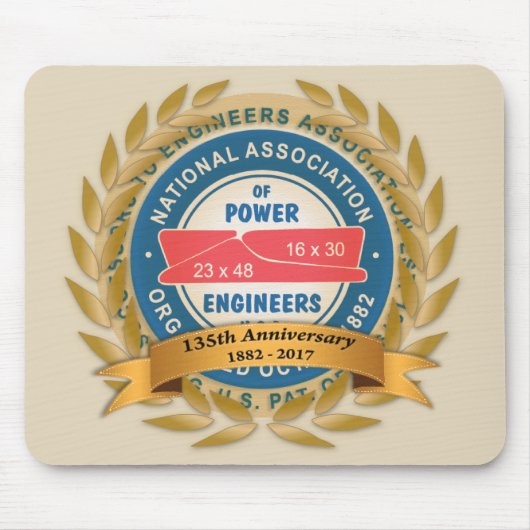 135e Jubileum Mousepad Muismat (Voorkant)