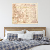 13637 Mont, ND, SD, Wyo, Neb Canvas Afdruk (Insitu (Slaapkamer))