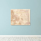 13637 Mont, ND, SD, Wyo, Neb Canvas Afdruk (Insitu (Houten vloer))