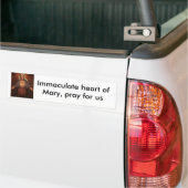 136-22521~Mary-s-Immaculate-Heart-Posters, Imma... Bumpersticker (Op Truck)