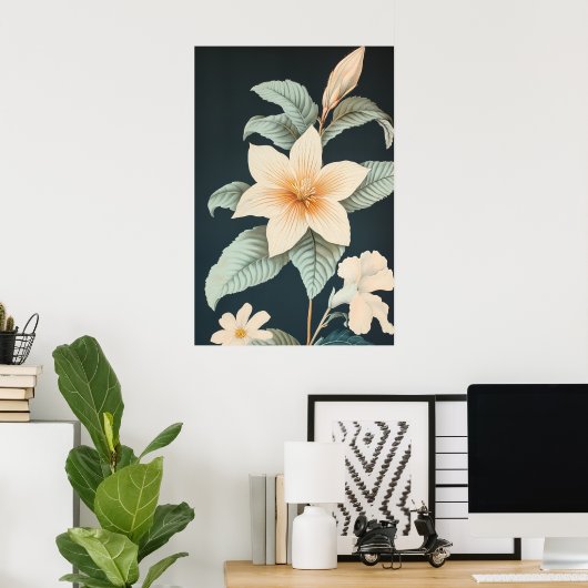 1374 Bloemen Poster (Thuiskantoor)