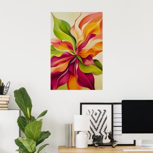 1376 Bloemen Poster (Thuiskantoor)