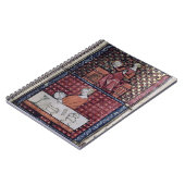 137-0011409/1 Gewoonde vrouw met een duif en een m Notitieboek (Linkerzijde)