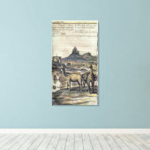 137-0627924 Illustratie uit de geschiedenis van Pe Canvas Afdruk (Insitu (Houten vloer))