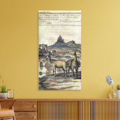 137-0627924 Illustratie uit de geschiedenis van Pe Canvas Afdruk (Insitu (Woonkamer))