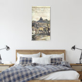 137-0627924 Illustratie uit de geschiedenis van Pe Canvas Afdruk (Insitu (Slaapkamer))