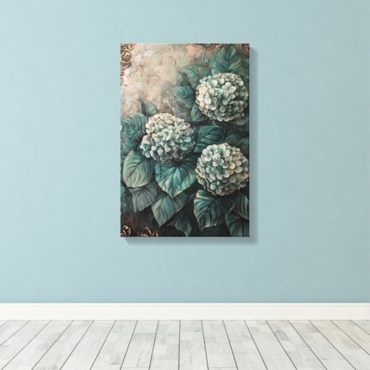 1380 Floral Canvas Afdruk (Insitu (Houten vloer))