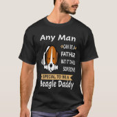 138 Elke Man Beagle Daddy T-shirt (Voorkant)
