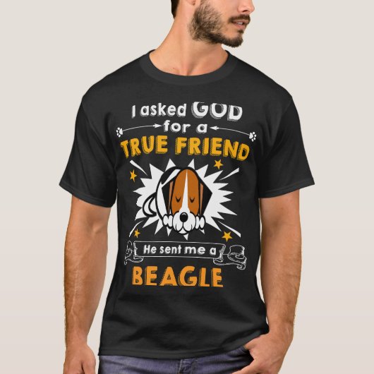 138 Vraag aan een ware vriend van God, een Beagle T-shirt (Voorkant)