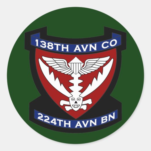 138e AVN Co - RR 2 Vietnam Ronde Sticker (Voorkant)