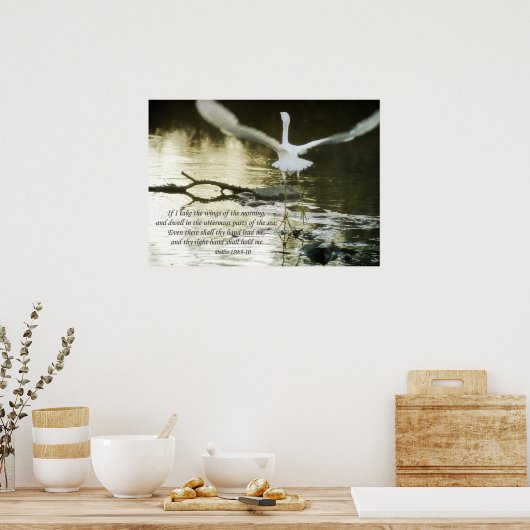 139:9-10 psalm poster (Keuken)