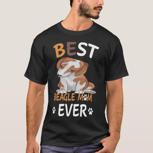 139 Beste beagle Mam ooit T-shirt (Voorkant)