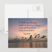 139 psalm: 9,10 briefkaart (Voorkant / Achterkant)