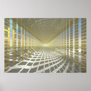 #13-02 Gold Hall: Luchtruimreflecties Hallo Poster