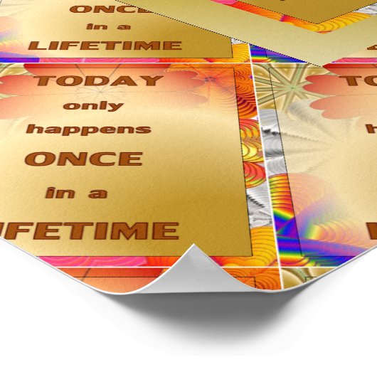 13.12.60.6 POSTER.WTLB.VANDAAG GEBEURT SLECHTS EEN POSTER (Hoek)