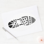 13.1 (1/2 marathon) hardloopschoen ovale sticker (Envelop)