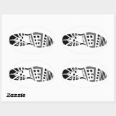 13.1 (1/2 marathon) hardloopschoen ovale sticker (Vel)