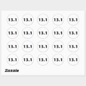 13.1 Cirkel Ronde Sticker (Vel)