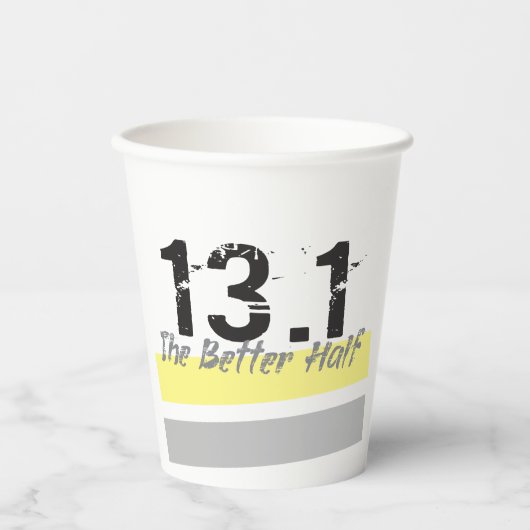 13.1 De betere halfhoge marathonloper Papieren Bekers (Voorkant)