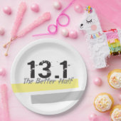 13.1 De betere halfhoge marathonloper Papieren Bordje (Feest)