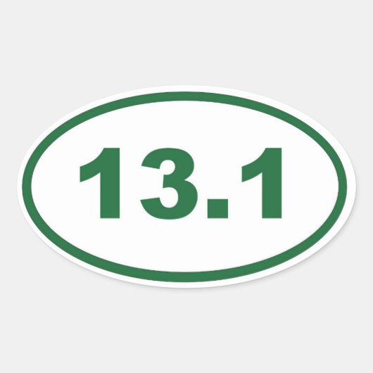 13.1 groen ovale sticker (Voorkant)