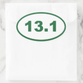 13.1 groen ovale sticker (Tas)