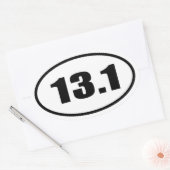 13.1 Half marathon ovaal Ovale Sticker (Envelop)