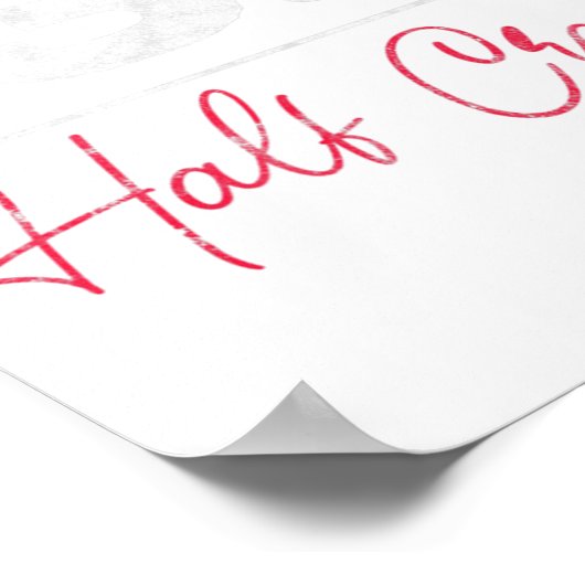 13.1 Halfgekke halve marathon die op loopbaanonder Poster (Hoek)