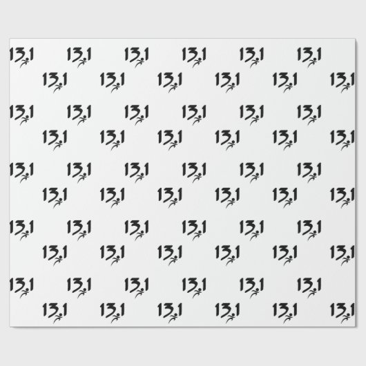 13.1 halve marathon cadeaupapier (Vlak)