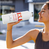 13.1 Halve marathon op loopafstand Vet Rood Tekst Waterfles