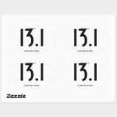 13.1 halve marathon ovale sticker (Vel)