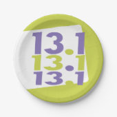 13.1 halve marathon papieren bordje (Voorkant)