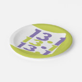 13.1 halve marathon papieren bordje (Gekanteld)