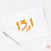 13.1 Halve marathon Ronde Sticker (Envelop)