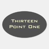 13.1 Halve Marathon Sticker (Voorkant)