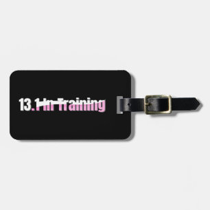 13.1 Halve marathontraining - Roze hardlopen Bagagelabel