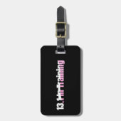 13.1 Halve marathontraining - Roze hardlopen Bagagelabel (Voorkant verticaal)