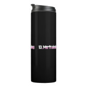 13.1 Halve marathontraining - Roze hardlopen Thermosbeker (Geroteerd rechts)