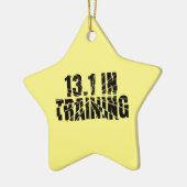 13.1 In opleiding met een halfslager gebroken glas Keramisch Ornament (Links)