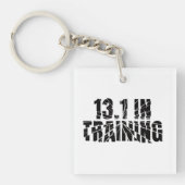 13.1 In opleiding met een halfslager gebroken glas Sleutelhanger (Voorkant)