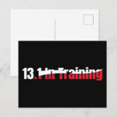 13.1 in Training Abstracte halve marathon hardlope Briefkaart (Voorkant / Achterkant)