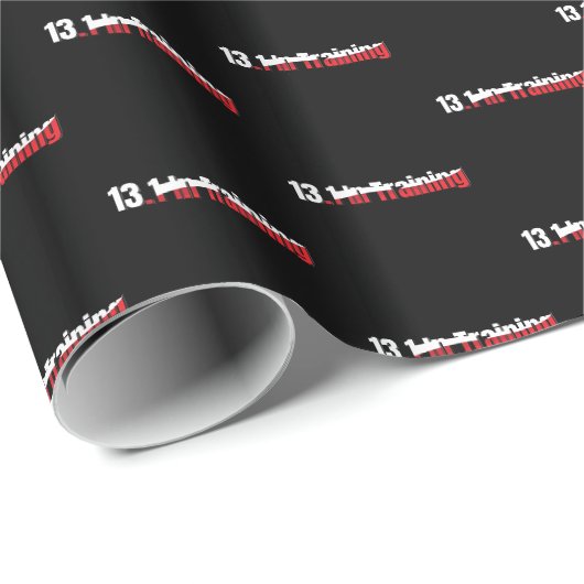 13.1 in Training Abstracte halve marathon hardlope Cadeaupapier (Rol Hoek)