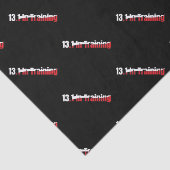 13.1 in Training Abstracte halve marathon hardlope Tissuepapier (Detail)