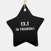 13.1 in Training Half Marathon Race - Running Keramisch Ornament (Links)