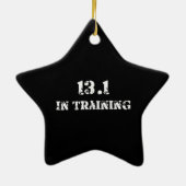 13.1 in Training Half Marathon Race - Running Keramisch Ornament (Achterkant)