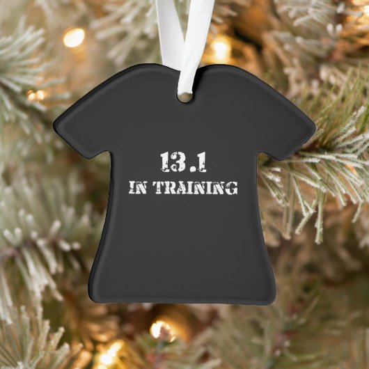 13.1 in Training Half Marathon Race - Running Ornament (Boom)